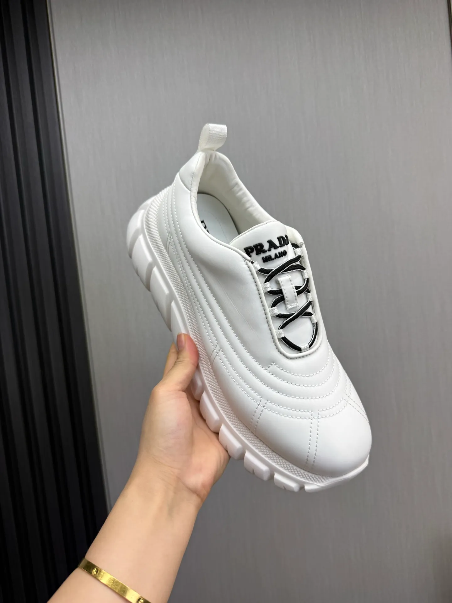 Men's shoes 💰580💰 [PRADA] Men's shoes are popular in the counter, official website synchronization, 1 high-quality shipment ✔️Imported waterproof fabric + cowhide lining, 1🆚1 replica, original sole, 38-45 (45 customized, non-refundable)